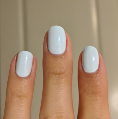 Two coats of Stached Polish - Castle Blue